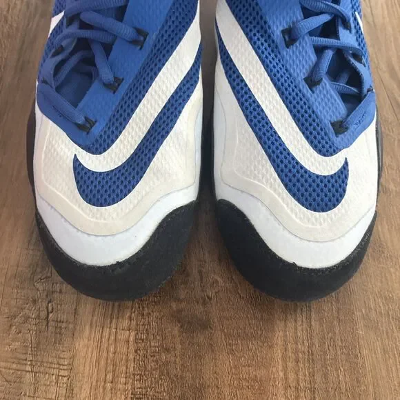 Nike Hypersweep Wrestling Shoes Men Size 11 Varsity Royal White Black 717175-410 Nike Hypersweep Wrestling Varsity Royal White-Black 717175  main image 2